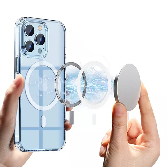 Huse pentru iPhone 14 Pro Max, Dropproof MagSafe, transparentă