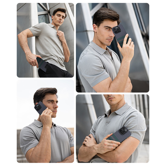 Husă BENKS Kevlar Magnetic Armor Air Aurora 600D S062 pentru MagSafe pentru iPhone 15 Pro Max