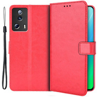 Cu clapetă pentru Xiaomi 13 Lite, Crazy Horse Wallet, roșu