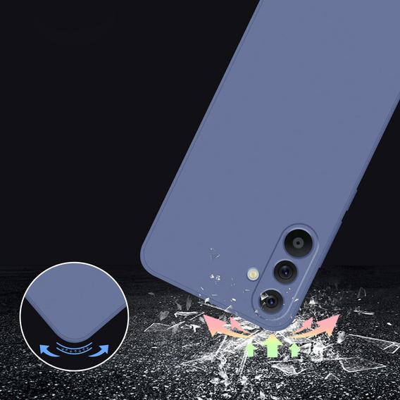 Husa pentru Samsung Galaxy A36 5G, Silicone Lite, albastru închis