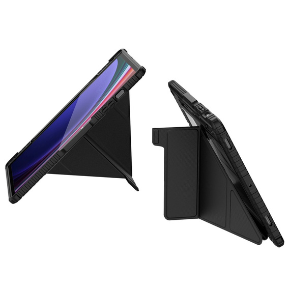 Husă Nillkin pentru Samsung Galaxy Tab S9+, cu spațiu pentru stylus, negru
