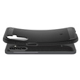 Carcasa Spigen pentru Samsung Galaxy A16 4G/ 5G, Rugged Armor MagSafe, negru + Tempered Glass 9H