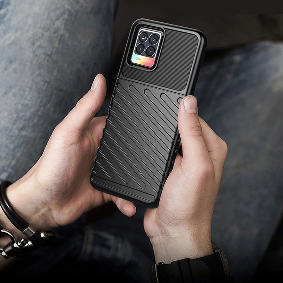 Huse pentru Realme 8/8 Pro, Thunder, negru