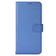Cu clapetă pentru Infinix Hot 20i, Wallet Smart Magnet Case, albastru