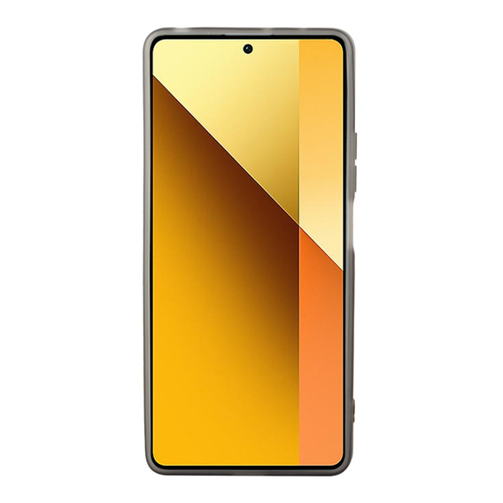 Carcasă pentru Xiaomi Redmi Note 13 5G, Glittery Powder, gri + sticlă călită 9H