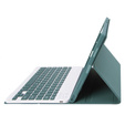 Carcasă + tastatură Apple iPad Air 11" 6 gen. 2024, Leather Pen Slot, verde închis