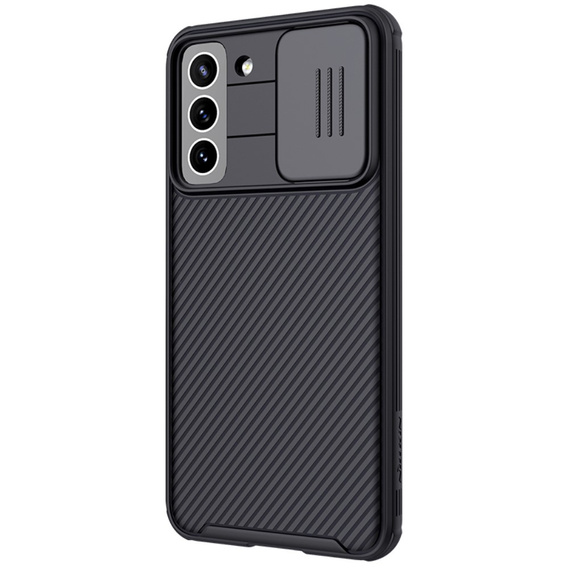 Carcasă blindată Nillkin pentru Samsung Galaxy S21 FE, CamShield Pro, negru