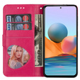Cu clapetă pentru Samsung Galaxy A35 5G, Wallet Zipper Pocket Glittery, roz