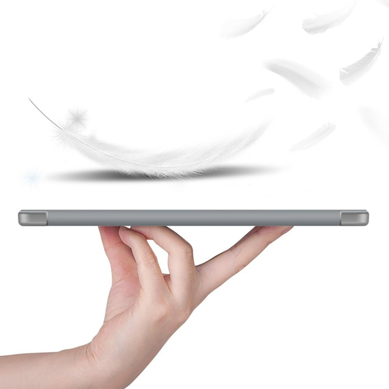 Husă pentru Lenovo Tab P12, Smartcase cu spațiu pentru stylus, gri