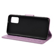 Cu clapetă pentru Xiaomi Redmi Note 10 / 10S, Butterfly, violet deschis