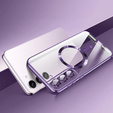 Husă pentru Samsung Galaxy S22, Electro MagSafe, violet + Sticlă pentru ecran