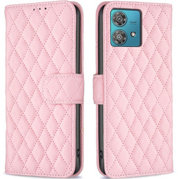 Cu clapetă pentru Motorola Edge 40 Neo, Wallet, BINFEN COLOR, roz