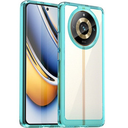 Huse pentru Realme 11 Pro 5G / 11 Pro+ 5G, Fusion Hybrid, transparent / albastru