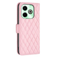 Cu clapetă pentru Infinix Hot 40i, Wallet, BINFEN COLOR, roz