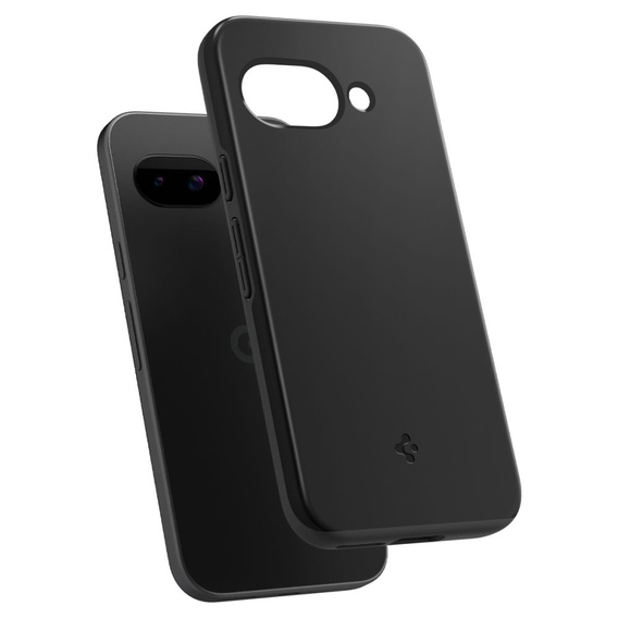 Carcasa Spigen pentru Google Pixel 9A, Thin Fit Mag, negru + sticlă temperată 9H