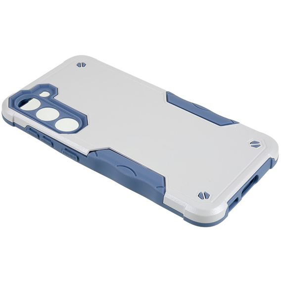 Husă blindată pentru Samsung Galaxy S23 Plus, Dual-Layer, alb