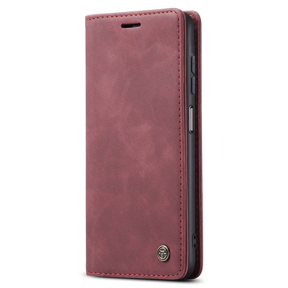 Husa CASEME pentru Samsung Galaxy M33 5G, Leather Wallet Case, maroon