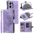 Cu clapetă pentru Xiaomi Redmi Note 13 Pro 4G / Xiaomi Redmi Note 14S / Xiaomi Poco M6 Pro 4G, Mandala, violet