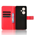 Cu clapetă pentru Oppo Reno 11F 5G, Crazy Horse Wallet, roșu
