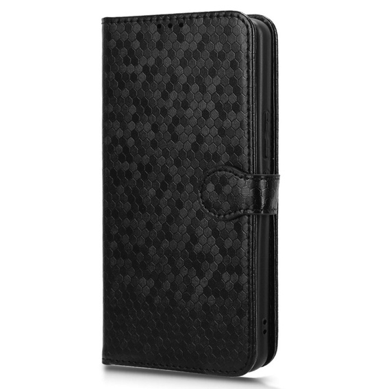 Husa cu clapetă pentru ASUS ROG Phone 8 Pro, Wallet Rhombus, negru