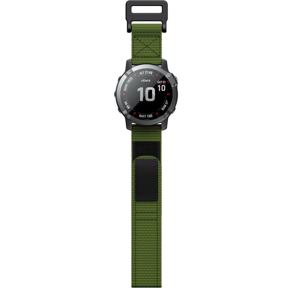 Pasek nylonowy do Garmin Fenix 7/Fenix 6 Pro/Forerunner 935/945/955 22mm, Green