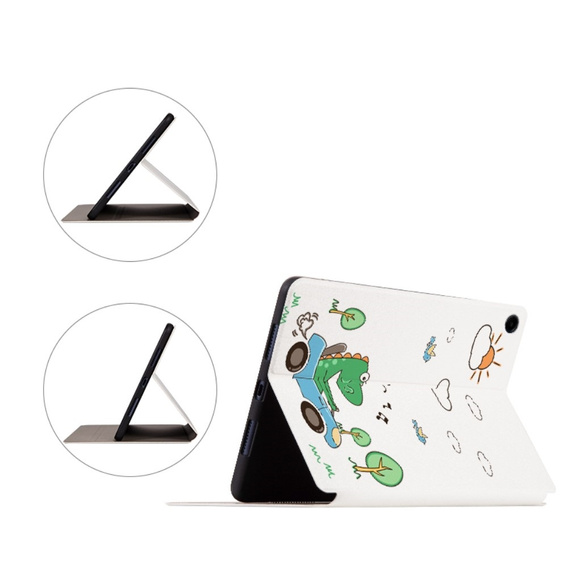 Husă cu clapetă pentru Samsung Galaxy Tab A9+, driving dinosaur