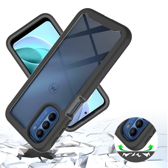 Carcasă pentru Motorola Moto G31/G41, Shockproof, cu folie, albastru