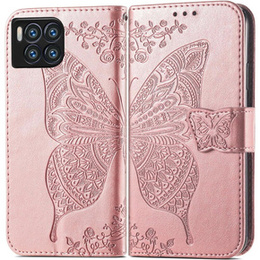 Cu clapetă pentru T Phone 2 Pro 5G, Butterfly, roz rose gold
