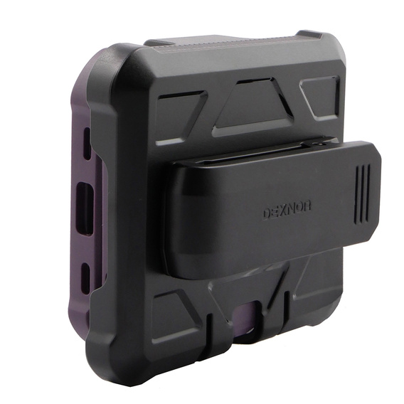 Husa blindată pentru Samsung Galaxy Z Flip 4 5G, Dexnor Clip Holder, violet
