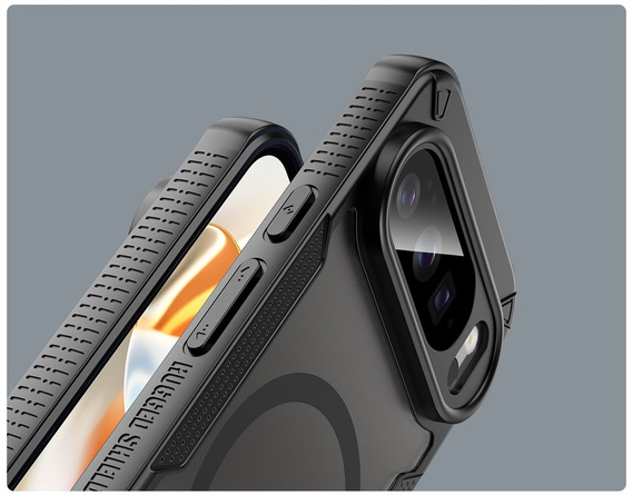 Carcasă blindată pentru Google Pixel 10 Pro, pentru MagSafe, mată, neagră