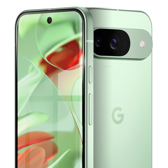 Sticlă călită 3D pentru Google Pixel 9, cadru negru