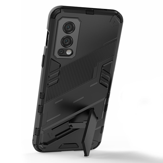 Husa pentru OnePlus Nord 2 5G, Military kickstand, albastru