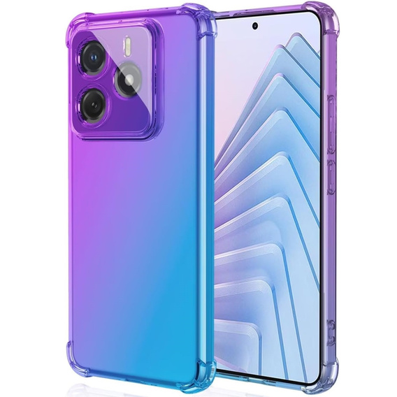 Husa pentru Xiaomi Redmi Note 14 5G, Gradient Dropproof, Violet / albastru