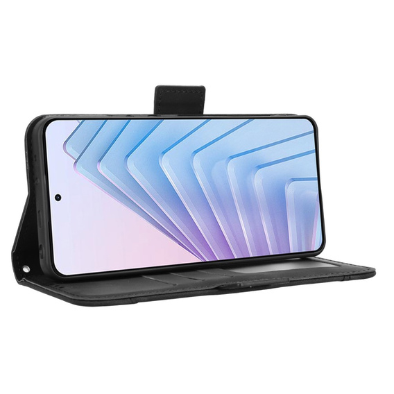 Cu clapetă pentru Xiaomi Redmi Note 14 4G, Card Slot, negru