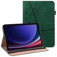 Husă pentru Samsung Galaxy Tab S10 Lite / S10 FE / S9 FE / S9, Classic, cu spațiu pentru stylus, verde