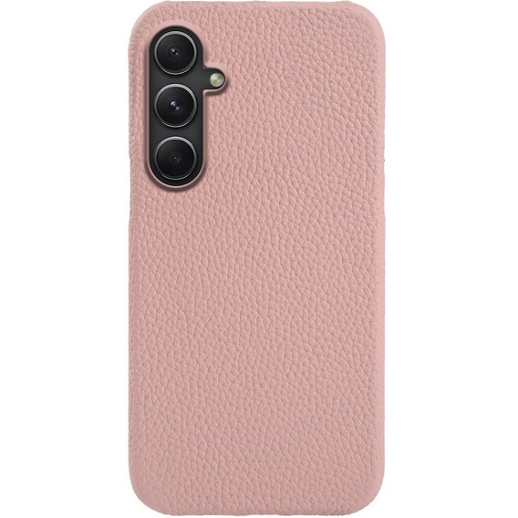 Husă din piele pentru Samsung Galaxy A54, Genuine Leather, roz