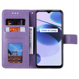 Cu clapetă pentru Realme C35, Mandala, albastru