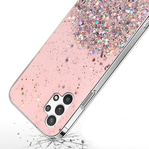 Huse pentru Samsung Galaxy A32 4G, Glittery, roz