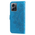 Cu clapetă pentru Xiaomi Redmi Note 12 4G, Mandala Flower, albastru
