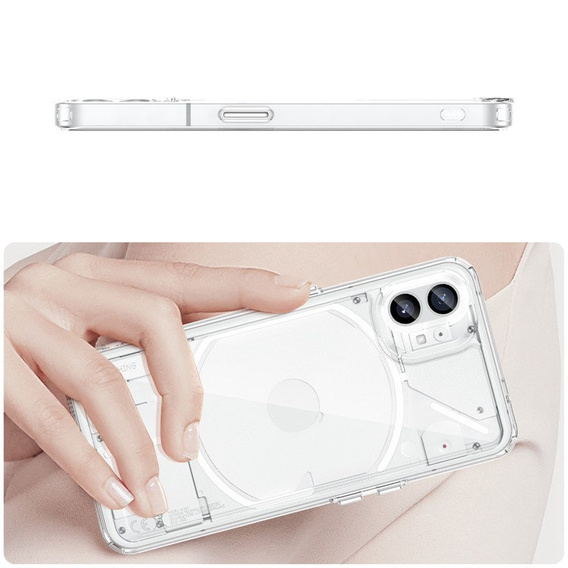 Huse pentru Nothing Phone 1, Fusion Hybrid, transparentă