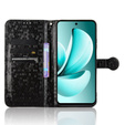 Husa cu clapetă pentru Realme C71, Wallet Rhombus, negru