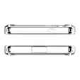 Carcasă MagSafe Spigen pentru Samsung Galaxy S25, Ultra Hybrid, transparent / alb + 9H Tempered Glass