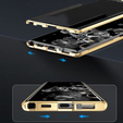 Carcasa Magnetic Dual Glass MagSafe pentru Samsung Galaxy S24+ Plus, de aur