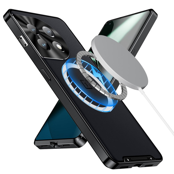 Carcasă de protecție pentru camera foto pentru OnePlus 11 5G, CamShield MagSafe, transparent / negru