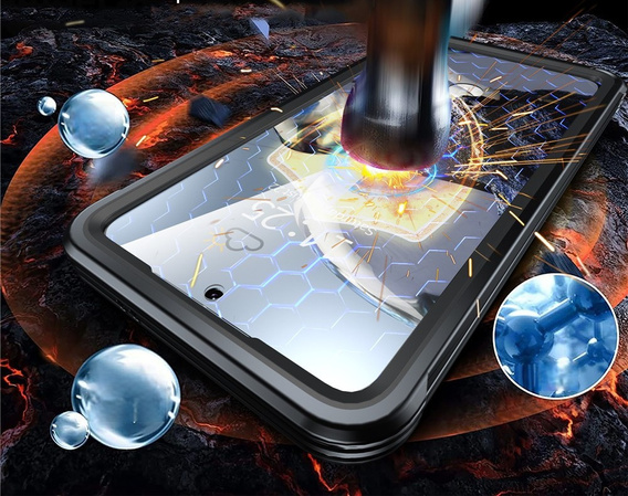 Husă pentru Samsung Galaxy S25 FE, Shockproof, cu sticlă, pentru MagSafe, negru