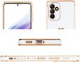 Husă pentru Samsung Galaxy A15 4G / 5G, Electro heart, alb + Sticlă ceramică Full Glue