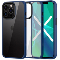 Huse pentru iPhone 13 Pro Max, ERBORD Hybrid Case, albastru