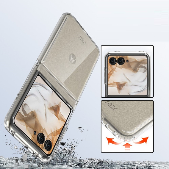 Huse pentru Motorola Razr 50 5G / Razr 60 5G, Fusion Hybrid, transparentă