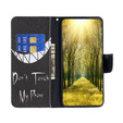 Cu clapetă pentru Motorola Edge 40 Neo, Wallet, Don't Touch My Phone, negru