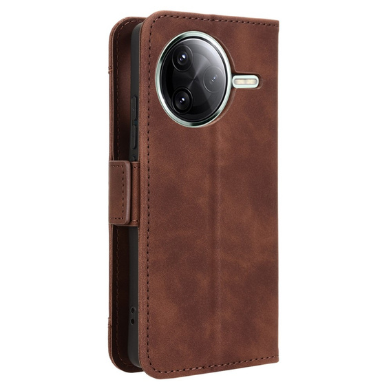 Cu clapetă pentru Xiaomi Poco F7 Ultra, Card Slot, maro